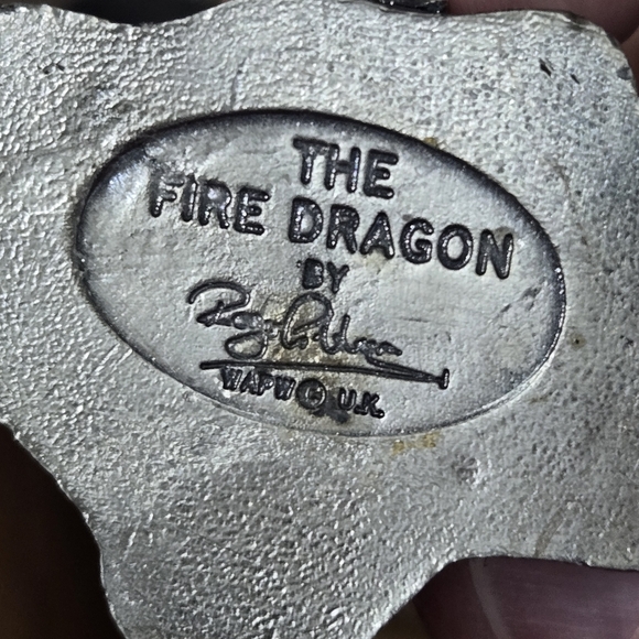 Pewter Tudor Mint Roger Gibbons The Fire Dragon - Picture 7 of 7